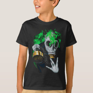 Camiseta Máscara de Gás Tóxico: Chamas Neon