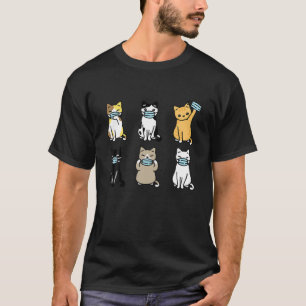 Camiseta Máscara de Gato, Gatos De Pet Bonitos Adormecem Qu