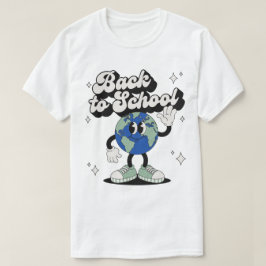 Camiseta Máscara de Globo Acenando para o Retorno às Aulas