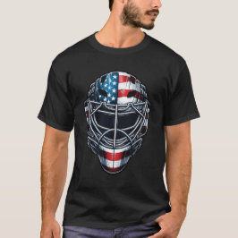 Camiseta Máscara de Goleiro de Hóquei 4 de Julho Bandeira A
