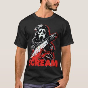 Camiseta Máscara de Gritar Ghostface Clássica