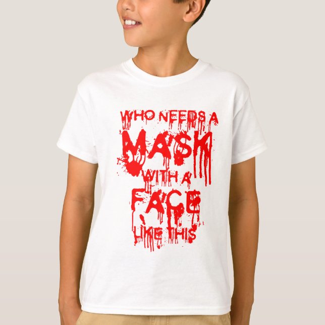 Camiseta Máscara de Halloween (Frente)