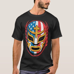 Camiseta Máscara de Luchador Luta Livre Mexicana Lutador