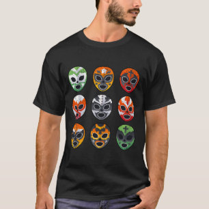 Camiseta Máscara de Luta Livre Cinco De Mayo Mexicana B