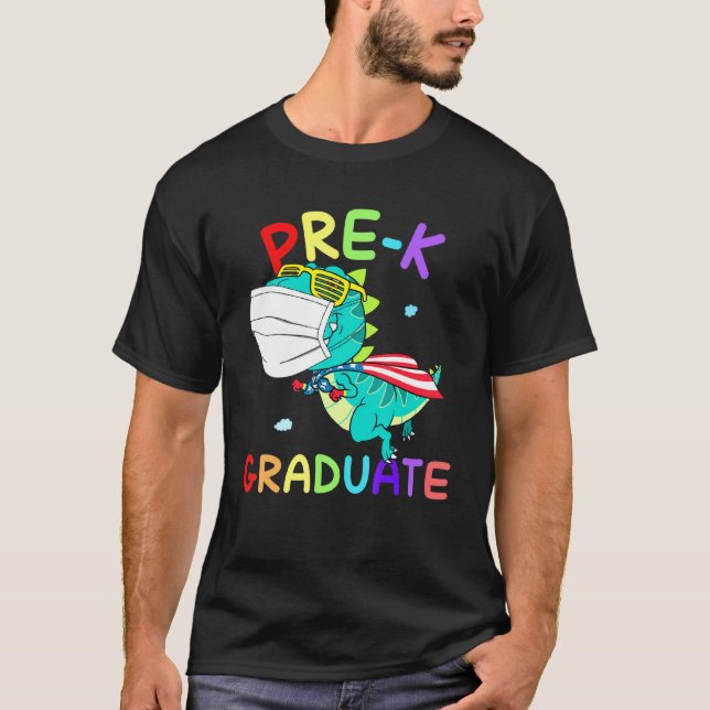 Camiseta Máscara de Máscara de Formatação Super T Rex do Fo (Frente)