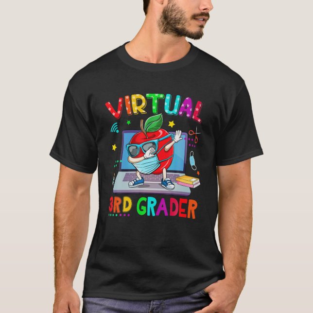 Camiseta Máscara de Máscara do Esquadrão 3Rd Virtual De Vol (Frente)