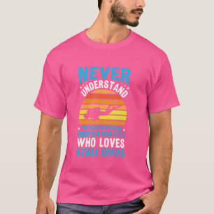 Camiseta Máscara de mergulho Divers Snorkel Barbatanas para