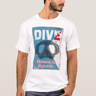 Camiseta Máscara de mergulho em Scuba, República Dominicana