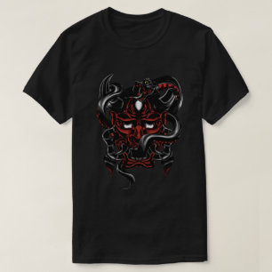 Camiseta Máscara de Oni Embrace Demon da Serpent