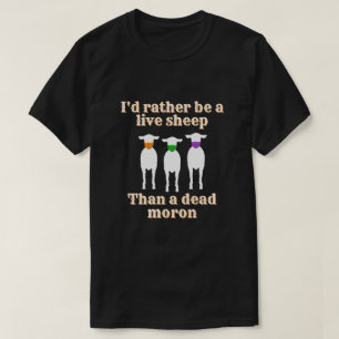 Camiseta Máscara de ovelha profissional engraçada