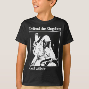 Camiseta Máscara de Prata Rei Baldwin Iv Meme O Rei Leproso