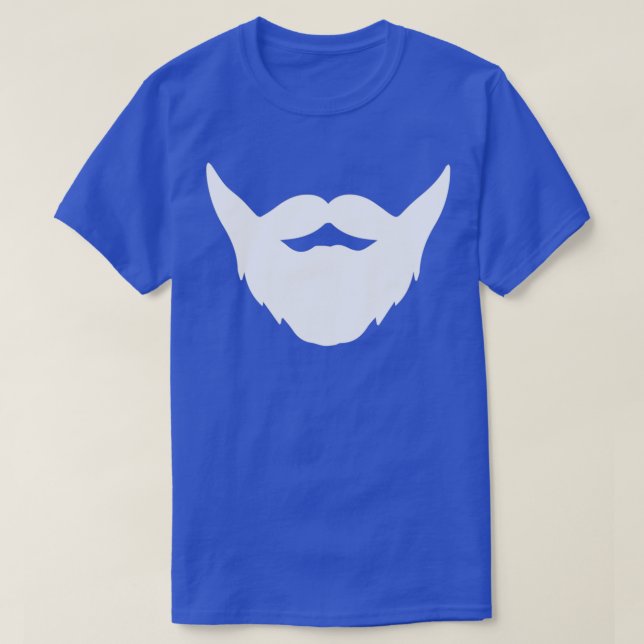 Camiseta Máscara de rosto de barba engraçada (Frente do Design)