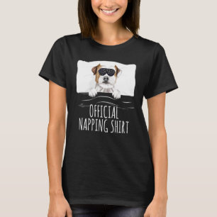 Camiseta Máscara de Sono Preto Parson Russell Terrier Ofici