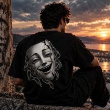Máscara de Teatro Nem Todos Sorriem Através da Dor