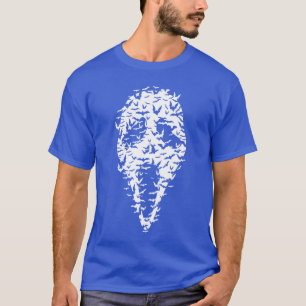 Camiseta Máscara de Terror da Família de Pássaros