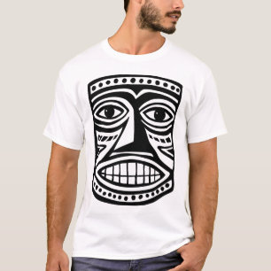 Camiseta Máscara de Tiki III - Preta