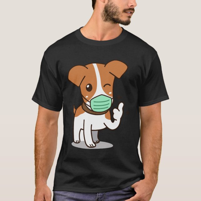 Camiseta Máscara de vista de desenho animado (Frente)
