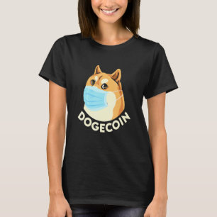 Camiseta Máscara de Visto de Cachorro Shiba Inu Cryptocurre