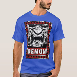 Camiseta Máscara do Demônio Japonês Harajuku Oni (2)