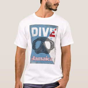 Camiseta Máscara do mergulho autónomo do vintage de Jamai