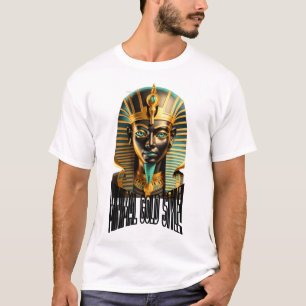 Camiseta Máscara Dourada Minimal – Streetwear de L
