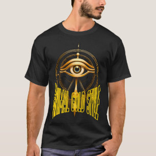 Camiseta Máscara Dourada Minimal – Streetwear de L