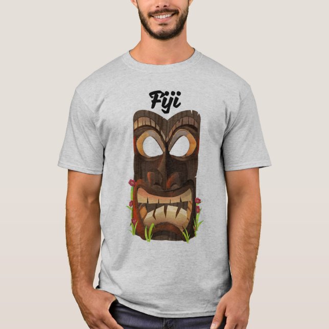 Camiseta Máscara esculpida de Fiji (Frente)