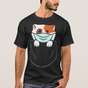 Camiseta Máscara Facial De Animal De Estimação Gato No Bols