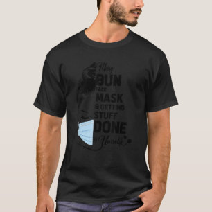 Camiseta Máscara Facial de Coque Desgrenhado e Enfermeira F