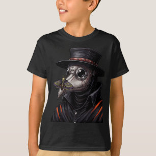 Camiseta Máscara Facial de Mariposa Plague Doctor Gothic Co