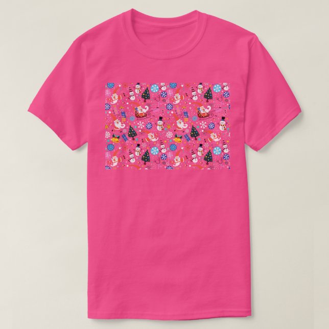 Camiseta Máscara Facial Divertida de Natal 1 (Frente do Design)
