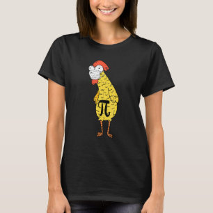Camiseta Máscara Facial do Dia do Frango Pi Professor Aluno