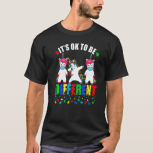 Camiseta Máscara Facial Unicórnio de Conscientização do Aut