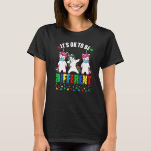 Camiseta Máscara Facial Unicórnio de Conscientização do Aut