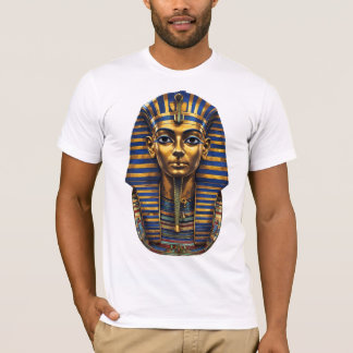Camiseta Máscara Funerária Egípcia Intricada | Arte Antiga