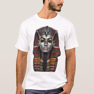 Camiseta Máscara Funerária Vibrante do Antigo Egito – Arte 