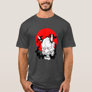 Camiseta Máscara Hannya japonesa yokai Ogre oni harajuku ar