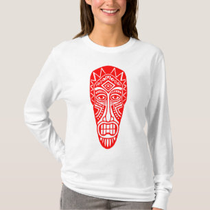 Camiseta Máscara II de Tiki - vermelho