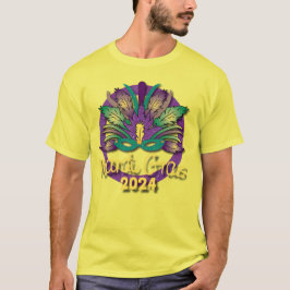 Camiseta Máscara Mardi Gras 2024