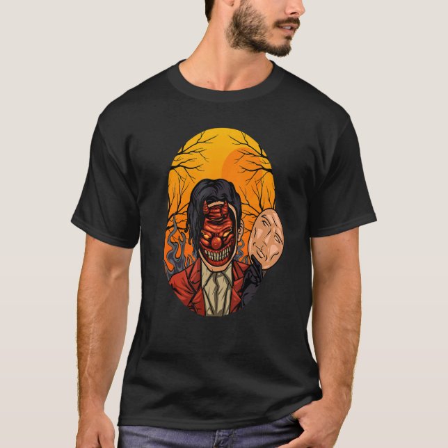 Camiseta Máscara Mau Nyanah Demon Do Diabo Com Máscara Huma (Frente)