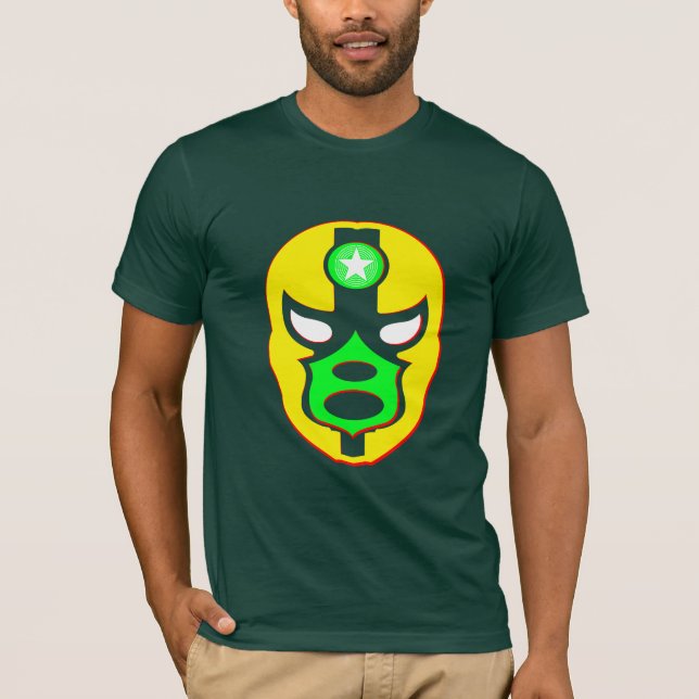 Camiseta Máscara mexicana do lutador (Frente)