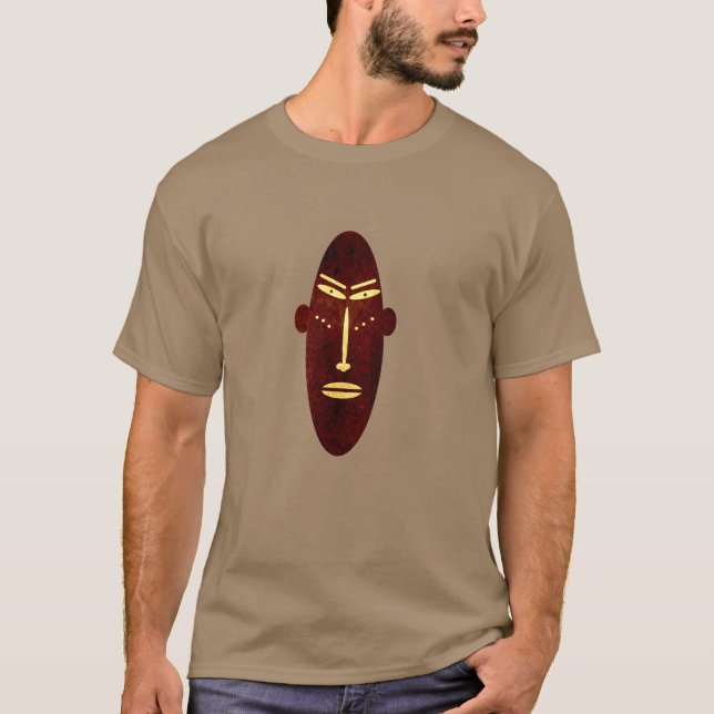 Camiseta máscara moderna abstrato (Frente)