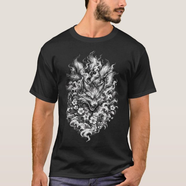 Camiseta Máscara Oni Japonesa | Ta Irezumi Tradici (Frente)