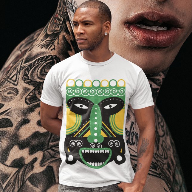 Camiseta Máscara Ritual Verde (Criador carregado)