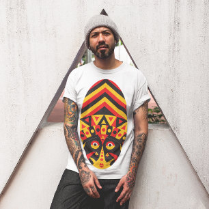 Camiseta Máscara Tribal Aborígene
