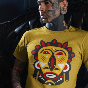 Camiseta máscara tribal kuba
