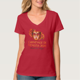 Camiseta Máscara Vêneta Carnevale Di Venezia 2026