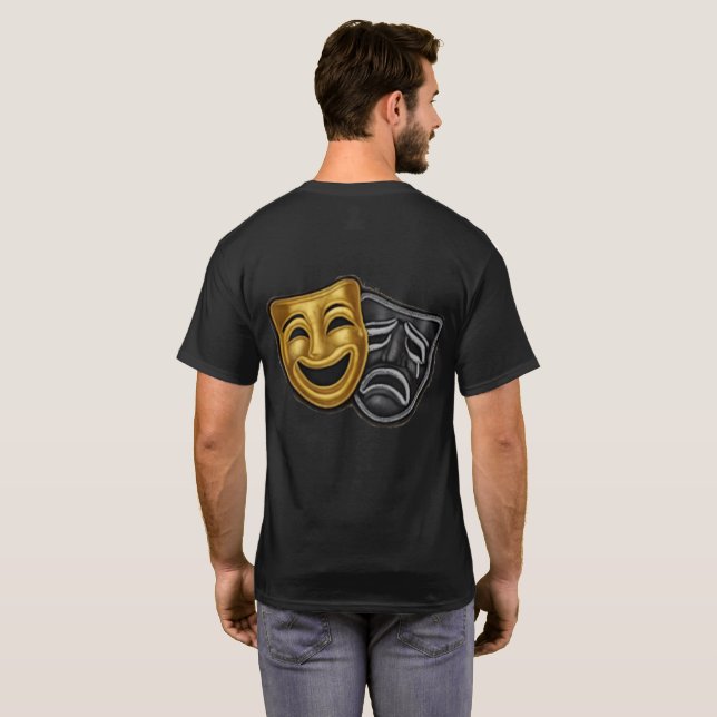 Camiseta Máscaras da Broadway (Parte Traseira Completa)