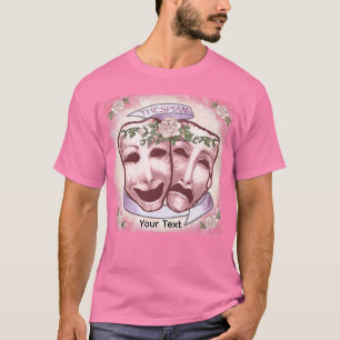 Camiseta Máscaras de Ator Rosa