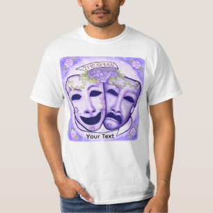 Camiseta Máscaras de Ator Roxo
